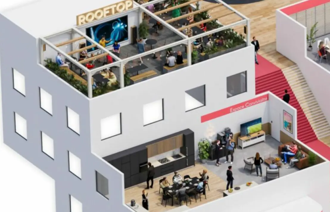 Illustration d'espaces de Convivialité